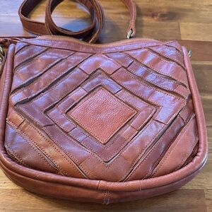 Monserat De Lucca Tan Crossbody Bag